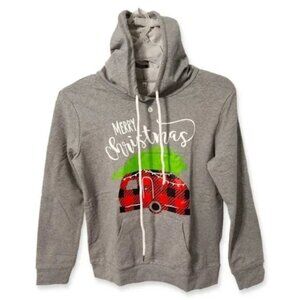 Christmas Hoodie Women's Holiday Sweatshirt Sweater  NWT Top Shirt Tunic Sz S!